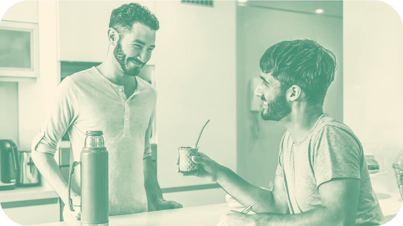 Pareja Mate Cocina